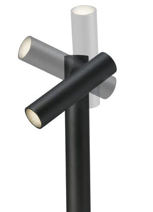 Sompex Tubo vloerlamp oplaadbaar en dimbaar zwart 1 spot - 78110