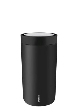 675-1-1 Stelton To Go Click thermosbeker 200ml mat zwart