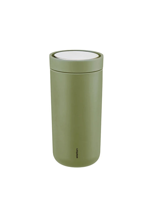 685-51 Stelton To Go Click thermosbeker 400ml mat varen groen