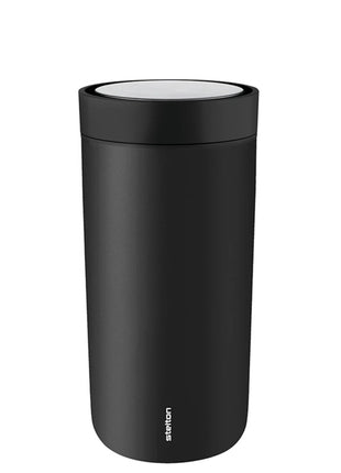 Stelton To Go Click thermosbeker 400ml mat zwart