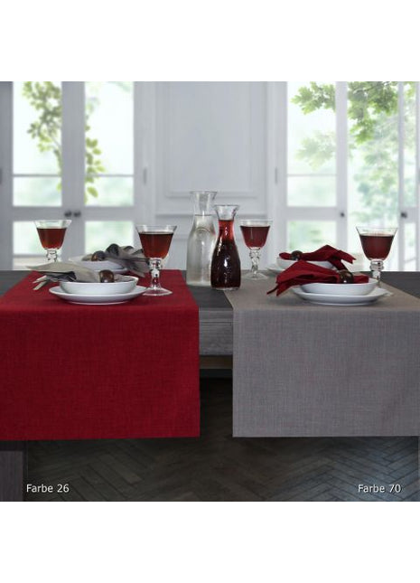 Sander Loft tafelkleed 150x250 - nr. 26 wijnrood / rood