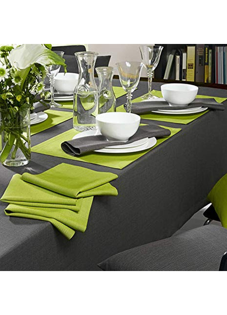 Sander Loft rond tafelkleed 170cm - nr. 34 grafit grafiet grijs