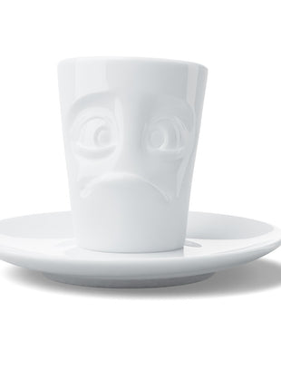 Tassen Happy Faces espresso kop en schotel baffled / verbijsterd T021301 58products