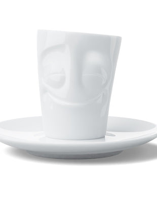 Tassen Happy Faces espresso kop en schotel impish / ondeugend T021201 58products
