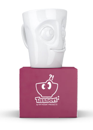 Tassen - Happy Faces - mok met oor - tasty wit T.01.86.01 58products