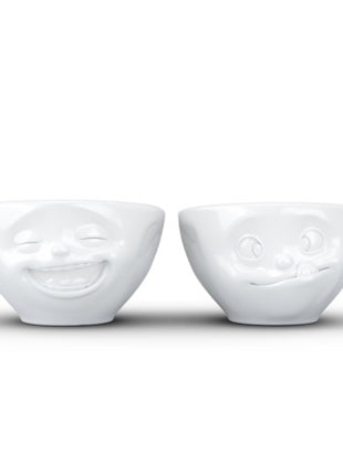 Tassen - Happy Faces schaal set 3 Lachen & Lekker 100ml