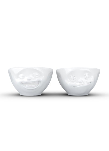 Tassen - Happy Faces schaal set 3 Lachen & Lekker 100ml