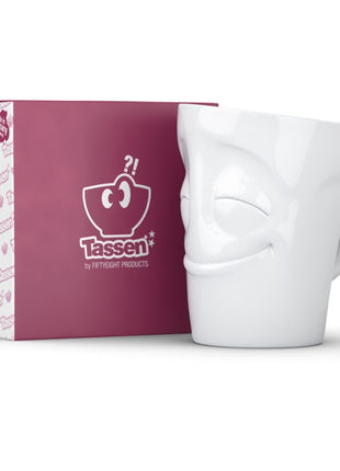 Tassen - Happy Faces - mok met oor - cheery wit T.01.83.01 58products