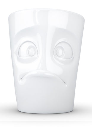 Tassen - Happy Faces - mok met oor - baffled /  in de war gezicht wit porselein T.01.41.01 58products