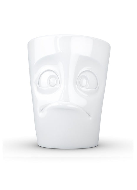 Tassen - Happy Faces - mok met oor - baffled /  in de war gezicht wit porselein T.01.41.01 58products