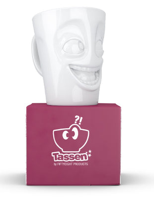 Tassen - Happy Faces - mok met oor - Joking / geestig wit porselein T.01.85.01 58products