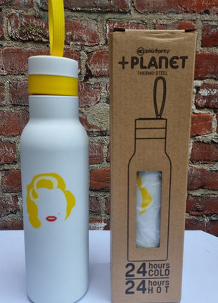 Piu Forty thermosfles +planet metalen drinkfles Marilyn Monroe