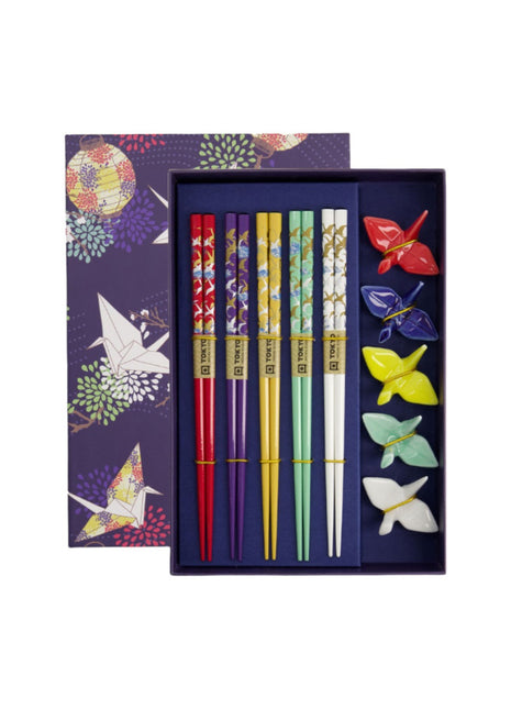 20900 Tokyo Design Studio Crane / kraanvogels eetstokjes set