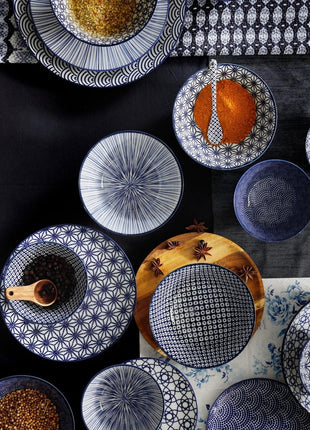 Tokyo Design Studio Nippon Blue Sushi Servies 6 delig - 2 pers.