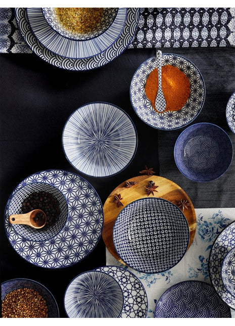 Tokyo Design Studio Nippon Blue Sushi Servies 6 delig - 2 pers.