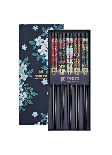 17948 Tokyo Design Studio Cherry Blossom Blue sushi sticks / chopsticks