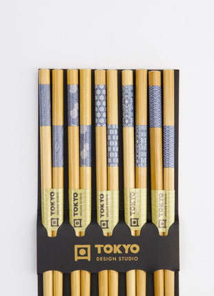 8216 Tokyo Design Studio Blue sushi eetstokjes B-157A