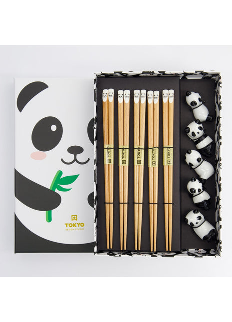 22585 Tokyo Design Studio chopstick eetstokjes giftset Panda