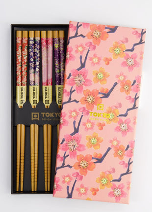 4811 Tokyo Design Studio chopstick eetsotkjes giftset Sakura Patterns