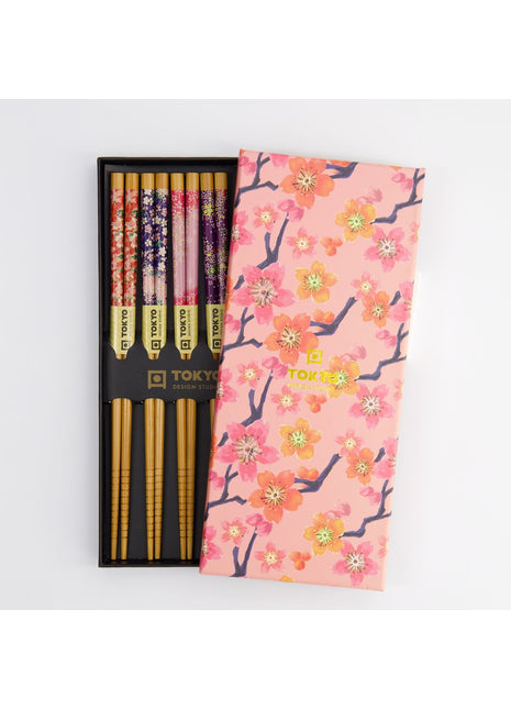 4811 Tokyo Design Studio chopstick eetsotkjes giftset Sakura Patterns