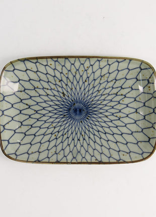 20966 Tokyo Design Mashiko rechthoekig schaal Mesh Blauw