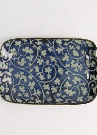 20968 Tokyo Design Mashiko rechthoekig schaal Karakusa Blauw