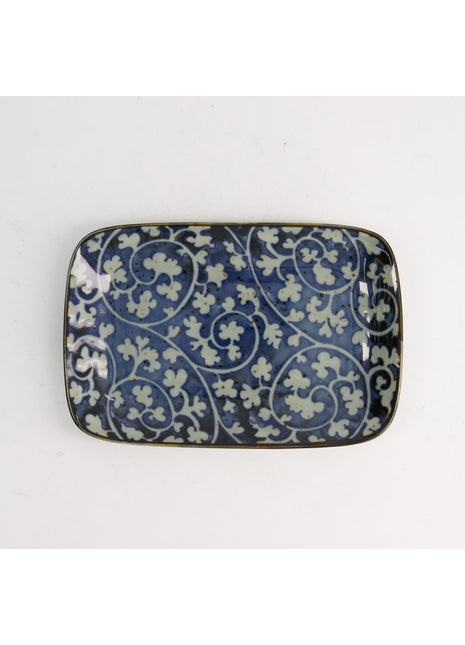 20968 Tokyo Design Mashiko rechthoekig schaal Karakusa Blauw