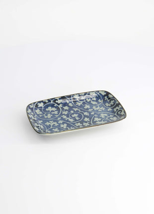20968 Tokyo Design Mashiko rechthoekig schaal Karakusa Blauw