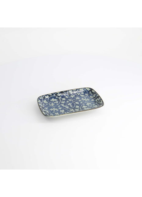 20968 Tokyo Design Mashiko rechthoekig schaal Karakusa Blauw