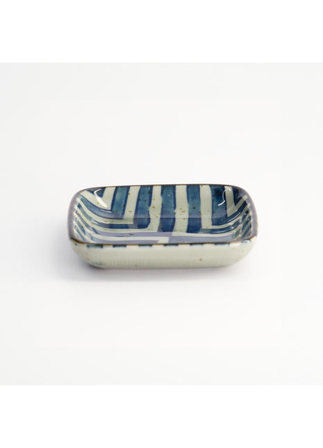 Tokyo Design Mashiko schaal vierkant Yokomino Blauw