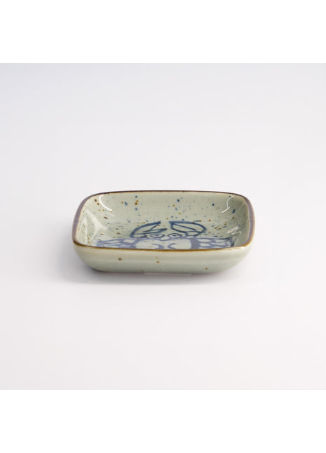 20609 Tokyo Design Mashiko schaal vierkant Crab Blauw