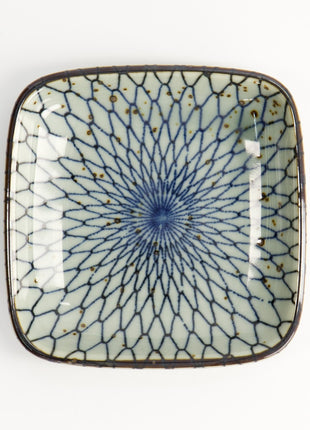 20607 Tokyo Design Mashiko schaal vierkant Mesh Blauw