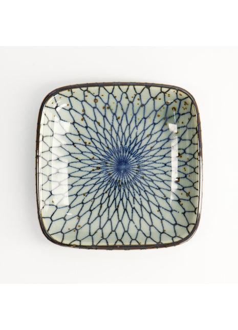 20607 Tokyo Design Mashiko schaal vierkant Mesh Blauw