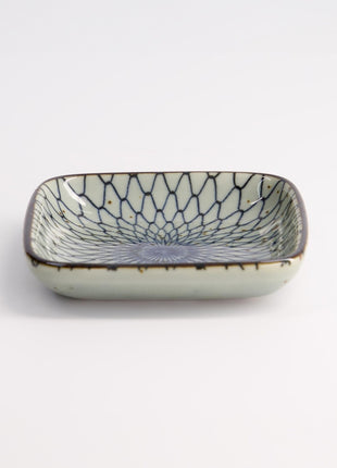 20607 Tokyo Design Mashiko schaal vierkant Mesh Blauw