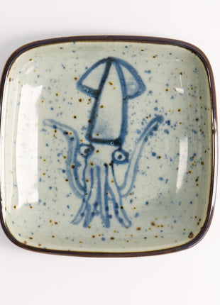 20610 Tokyo Design Mashiko schaal vierkant Octopus Blauw