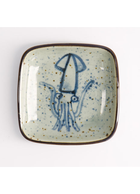 20610 Tokyo Design Mashiko schaal vierkant Octopus Blauw