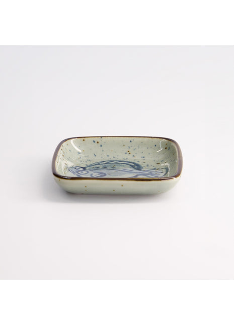 20611 Tokyo Design Mashiko schaal vierkant Schol Blauw