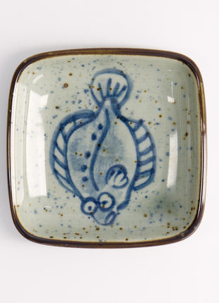 20611 Tokyo Design Mashiko schaal vierkant Schol Blauw