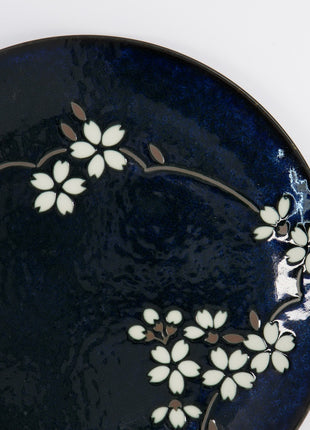 22115 Tokyo Design Sakura bord cobalt blauw 23.5 cm
