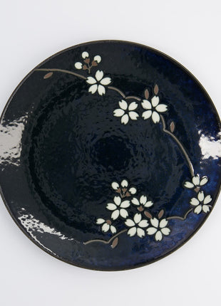 22115 Tokyo Design Sakura bord cobalt blauw 23.5 cm