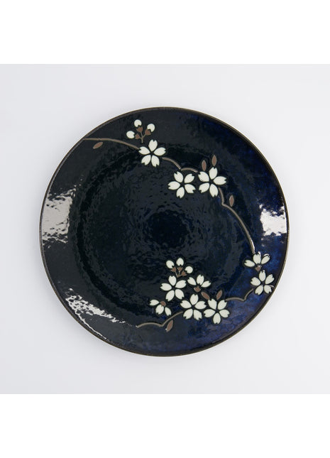 22115 Tokyo Design Sakura bord cobalt blauw 23.5 cm