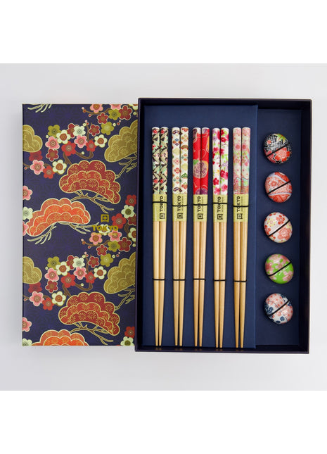 17905 Tokyo Design Studio chopsticks / eetstokjes kado set KZ3