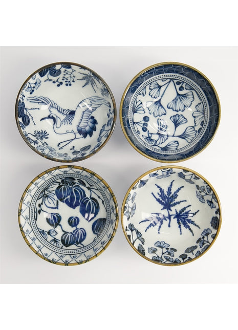 16700 Tokyo Design Studio Flora Japonica rijstkommen 4 stuks - kado set