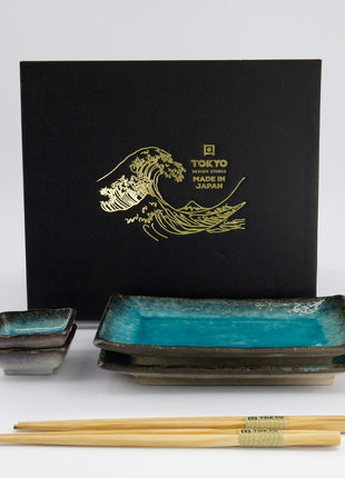 33601 Tokyo Design Yamasaku Sky Blauw Sushi Giftset 6 delig