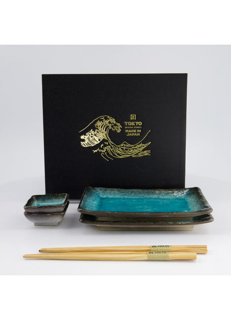 33601 Tokyo Design Yamasaku Sky Blauw Sushi Giftset 6 delig
