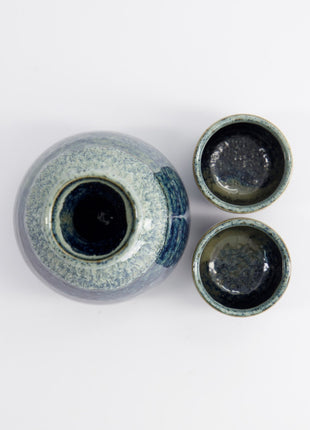 16542 Tokyo Design Studio Sake set Namako Unofu blauw 3-delig