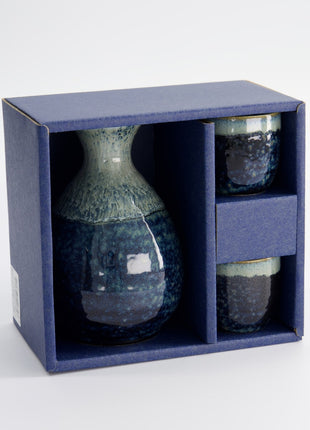 16542 Tokyo Design Studio Sake set Namako Unofu blauw 3-delig