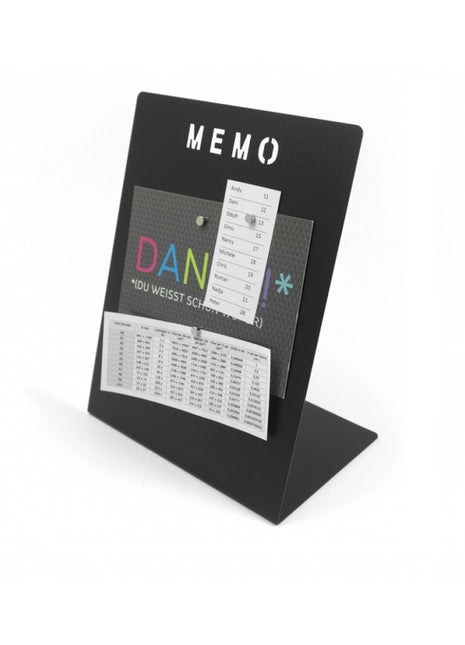 GK2913 Trendform Memo magneetbord / memobord - zwart
