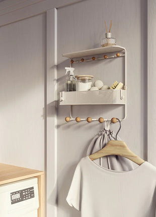 Umbra Estique plank / rek met haken wit 1018030-660