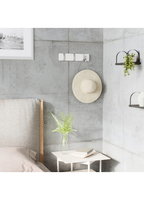 Umbra Flip - kapstok - 3 haken wandkapstok - wit / nikkel